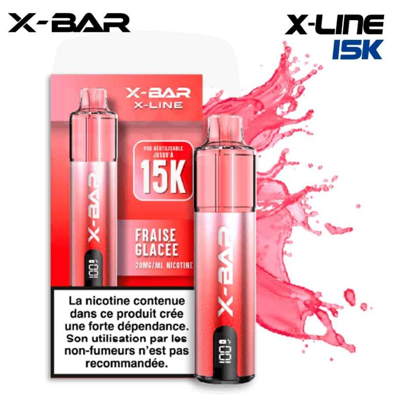 x-bar, xbar, x bar, puff 15k, puff xbar 15k, xbar xline, x-bar x-line, x-line 15k, puff x-line, x-line fraise glacée, xline fraise glacée, x bar fraise glacée,