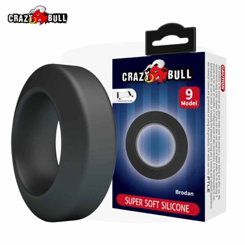 Cockring-Brodan-29mm-crazy-bull-majorsmoker.com cockring, cockring homme, anneau penis, anneau homme, anneau pénien, cockring silicone, cockring noir, cockring silicone noir, cockring large, large cockring