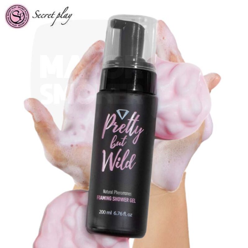 Gel-douche-moussant-aphrodisiaque-Pretty-but-wild-200ml-majorsmoker.com gel moussant, gel bain moussant shunga fruits exotiques, gel bain moussant, gel bain comestible, gel douche, bain moussant