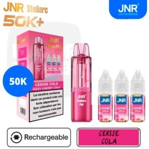 puff jnr, jnr, marque jnr, puff rechargeable jnr, eliquide jnr, ecigarette jnr, jnr 50k, 50K jnr, jnr stellarc, stellacr jnr