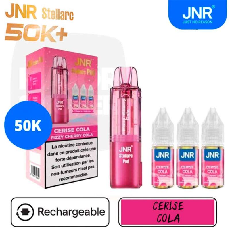 puff jnr, jnr, marque jnr, puff rechargeable jnr, eliquide jnr, ecigarette jnr, jnr 50k, 50K jnr, jnr stellarc, stellacr jnr
