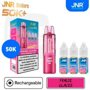 puff jnr, jnr, marque jnr, puff rechargeable jnr, eliquide jnr, ecigarette jnr, jnr 50k, 50K jnr, jnr stellarc, stellacr jnr, jnr stellarc 50k, jnr stellarc 50k fraise glacée, jnr stellarc fraise glacée