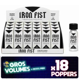 poppers iron fist boite, iron fist en gros, poppers iron fist 24ml, iron fist poppers