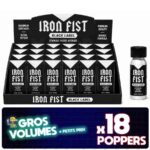 iron fist black label, poppers iron fist black x18, iron fist poppers noir