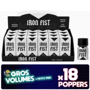 petit poppers iron fist, iron fist isoamyl, poppers iron fist mini boîte