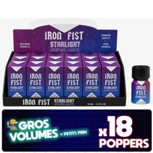 iron fist mini starlight, poppers starlight 10ml, petit iron fist