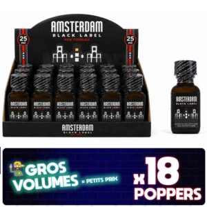 Poppers Amsterdam Black Label 24 ml x18