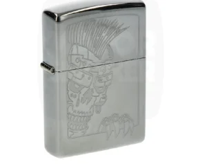 Briquet Zippo gravure crâne, Briquet Zippo crâne punk mohawk