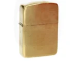 Briquet Zippo finition laiton brossé.