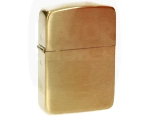 Briquet Zippo finition laiton brossé.