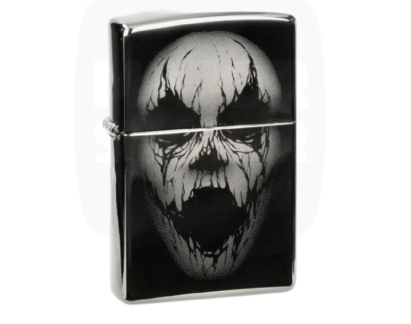 zippo_screaming_monster_majorsmoker Briquet Zippo gravure visage monstrueux hurlant