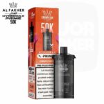 Capsule de recharge e-liquide 50K Al Fakher saveur cerise avec sa boîte