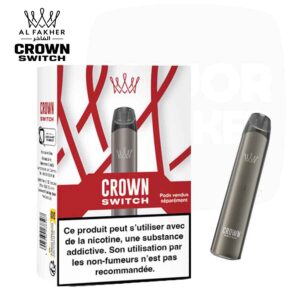 Batterie Al Fakher Crown Switch grise pour cartouches de recharge