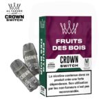 Boîte et 2 cartouches Al Fakher Crown Switch parfum Fruits des Bois pour cigarette électronique