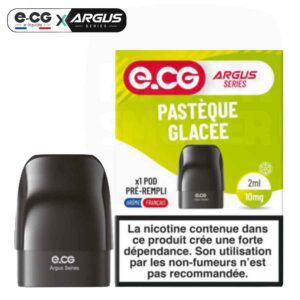 Pod pré-rempli e-CG Argus saveur Pastèque Glacée, 2ml, 10mg de nicotine