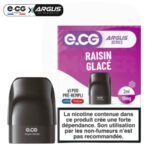 Pod pré-rempli e-CG Argus saveur Raisin Glacé, 2ml, 10mg de nicotine