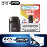Lot de 10 pods pré-remplis e-CG Argus saveur Fruit du Dragon, contenance 2ml
