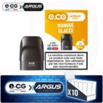 Lot de 10 pods pré-remplis e-CG Argus saveur Mangue Glacée, contenance 2ml