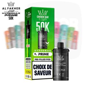 Recharge pré-remplie Al Fakher Crown Bar Hypermax Prime 50K