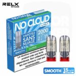 POD-recharges-RELX-no-cloud-ice-mint-menthol-plus-glacée--majorsmoker.com Recharges Pods RELX No Cloud Smooth Ice Mint | 15mg