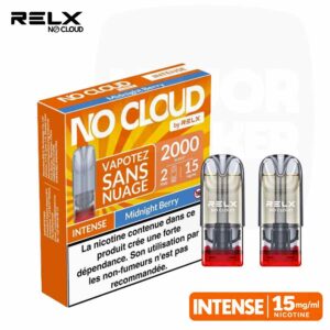 Recharges de pods RELX No Cloud Intense Midnight Berry - Baies sauvages (Pack de 2)