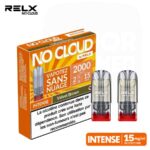 Recharges de pods RELX No Cloud Intense Velvet Brown - Classic (Pack de 2)
