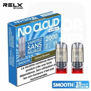 Recharges Pods RELX No Cloud Smooth Velvet Brown | 15mg