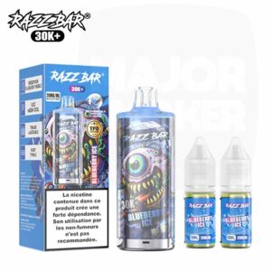 Puff Razzbar 30K Blueberry Ice - Kit complet