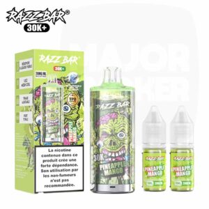 Puff Razzbar 30K Pineapple Mango - Kit complet