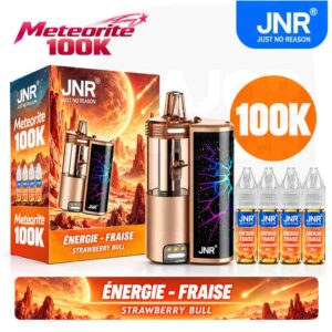 Puff JNR 100K Meteorite Strawberry Bull avec recharges