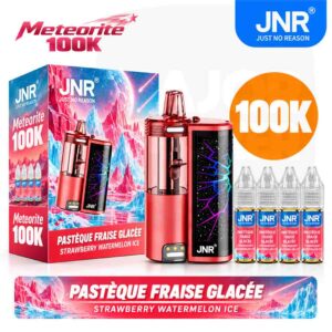 Puff JNR 100K Meteorite Strawberry Watermelon Ice avec recharges
