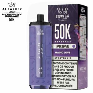 Pod Al Fakher Crown Bar Hypermax Prime 50K saveur Magic Love