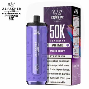 Pod Al Fakher Crown Bar Hypermax Prime 50K saveur Mixed Berry