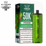 Al Fakher Crown Bar Hypermax Prime 50K saveur Watermelon Kiwi