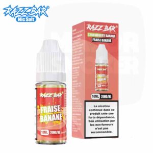 E-liquide Razz Bar Fraise Banane 10 ml Nic Salt