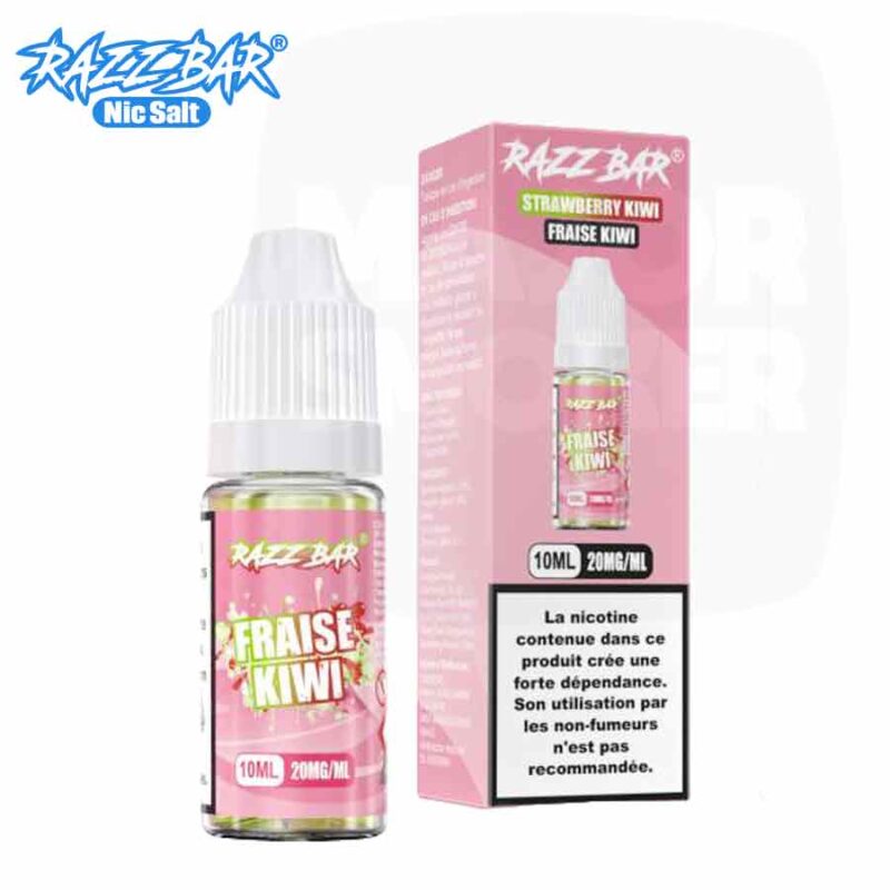 RAZZ-BAR-eliquide-10ml-Nic-salt-fraise-kiwi-glacée-majorsmoker.com E-liquide Razz Bar Fraise Kiwi 10 ml Nic Salt