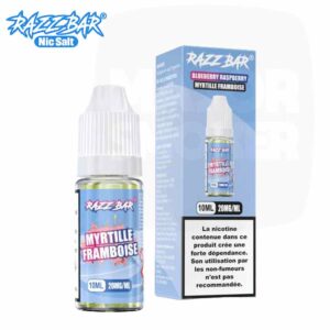 E-liquide Razz Bar Myrtille Framboise 10 ml Nic Salt