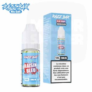 E-liquide Razz Bar Raisin Bleu 10 ml Nic Salt 20 mg/ml