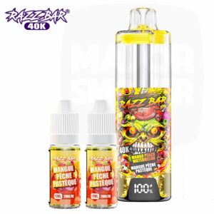 Puff Razz Bar 40K Mango Peach Watermelon – Mangue Pêche Pastèque