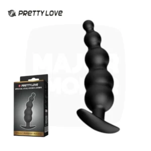 Stimulateur de prostate Pretty Love, forme à boules progressives, avec emballage