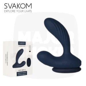 Stimulateur de prostate Vick Neo 2 SVAKOM, schéma des dimensions avec télécommande