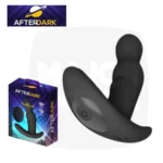 Stimulateur de prostate Ivan AFTERDARK avec son emballage et sa télécommande, rotation 360°