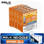 pack de 5 boites RELX No Cloud Intense Midnight Berry - Perles des bois