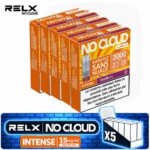 relx-no-cloud-intense-red-berry-fruits-rouges-5-boites-majorsmoker.com pack de 5 boites RELX No Cloud Intense Red Berry - Fruits rouges