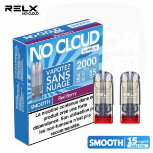 Recharges Pods RELX No Cloud Smooth red berry | 15mg