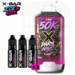Kit X-Bar 50K Ice City Paris Night Blueberry Raspberry Ice