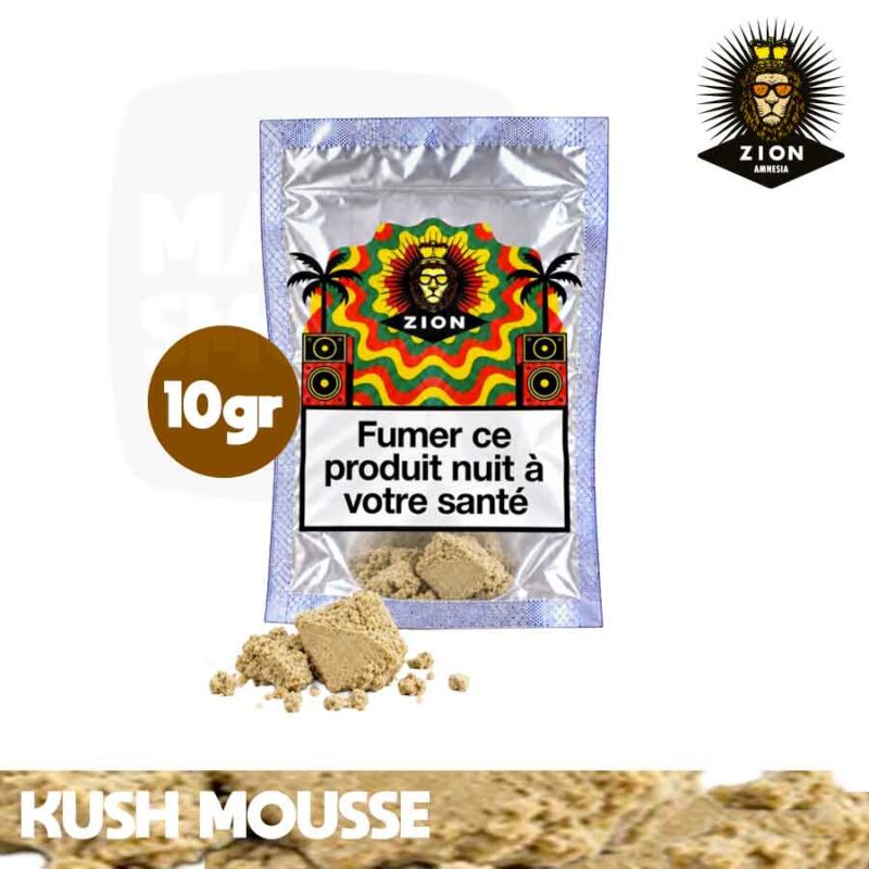 Résine CBD Kush Mousse Zion 10 g en morceaux beige
