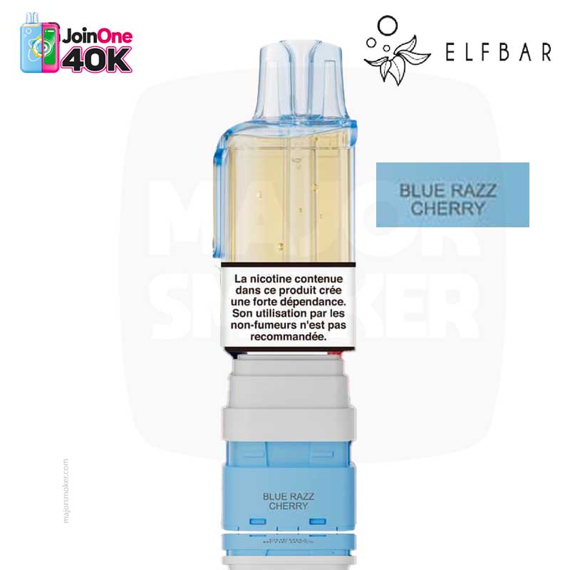 cartouche JoinOne 40K blue_razz_cherry elfbar Cartouche Elfbar JoinOne 40K Blue Razz Cherry