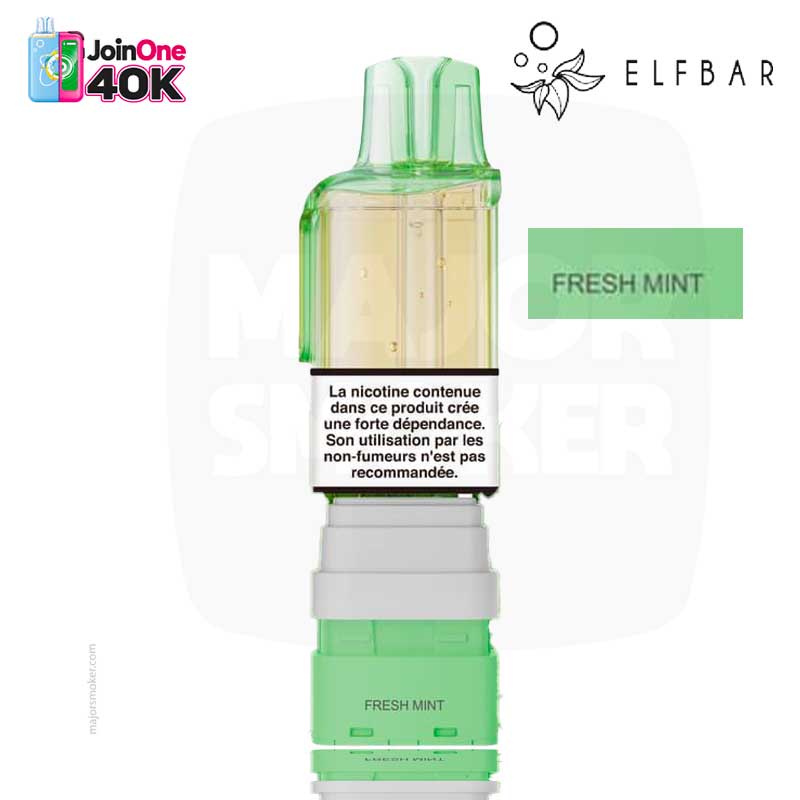 cartouche JoinOne 40K fresh_mint elfbar Cartouche Elfbar JoinOne 40K Fresh Mint