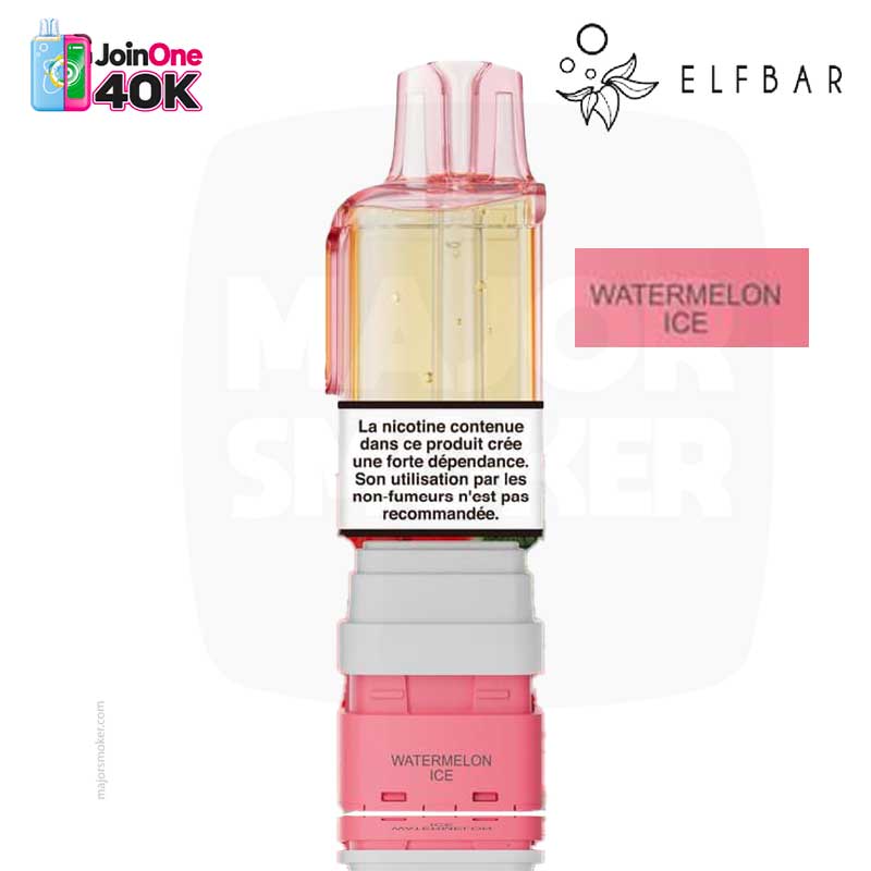 cartouche JoinOne 40K watermelon_ice elfbar Cartouche Elfbar JoinOne 40K Watermelon Ice
